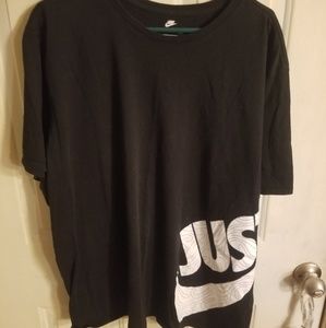 3xl Nike  T-shirt black with white Swoosh